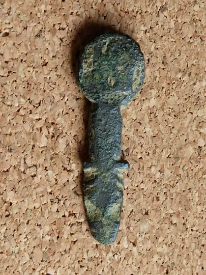 Viking (Brandubh) Game Piece from Ripon 
--both zoomorphic and depicting a Gatehouse